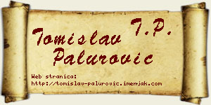 Tomislav Palurović vizit kartica